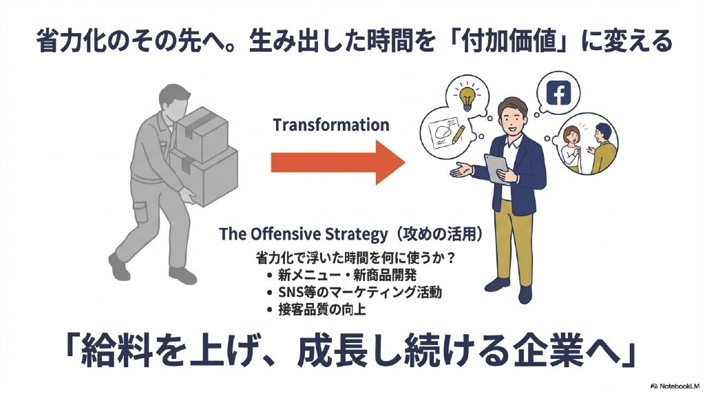 省力化のその先へ。生み出した時間を「付加価値」に変える