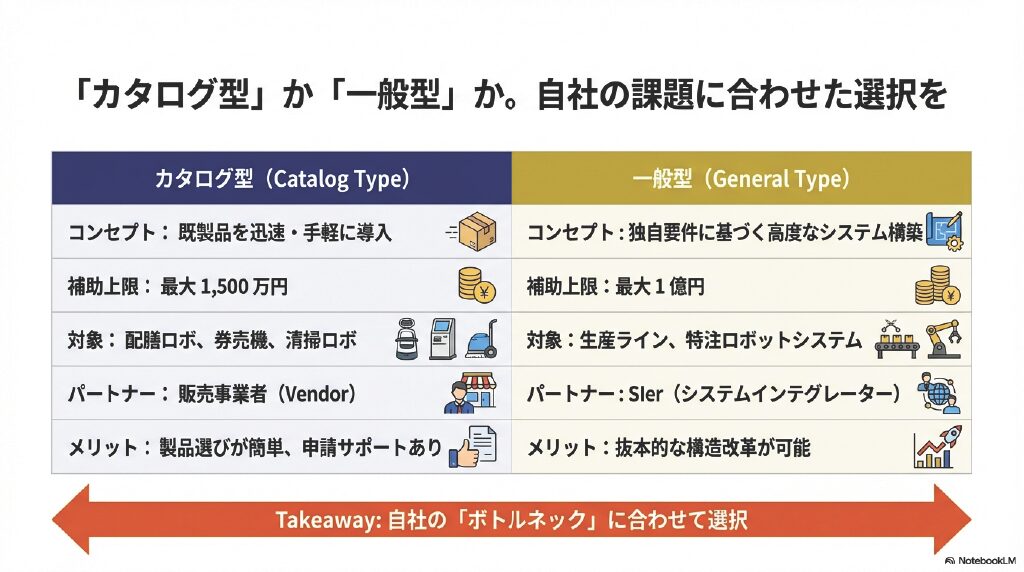 「カタログ型」か「一般型」か。自社の課題に合わせた選択を。