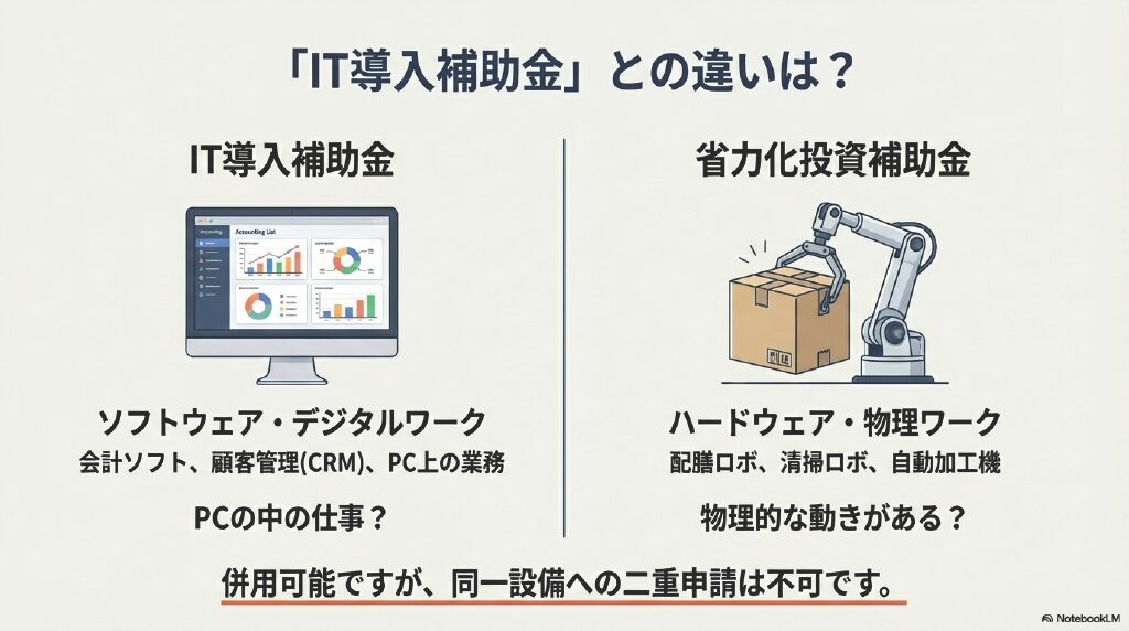 IT導入補助金との違いとは?