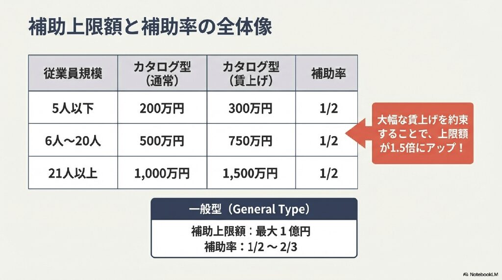 カタログ注文型の補助上限額と条件の目安