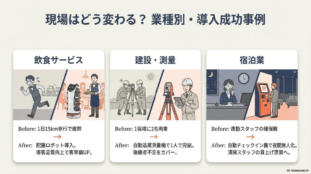 小企業省力化投資における具体的な採択事例