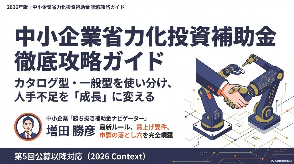 中小企業省力化投資補助金の申請方法を解説！カタログ･一般型の流れ